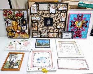 lot 28155 image: Lot of 10 Picture Frames, Collage Frames & Wall Art