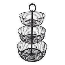 lot 3315 image: Round Wrap 3 Tier Basket