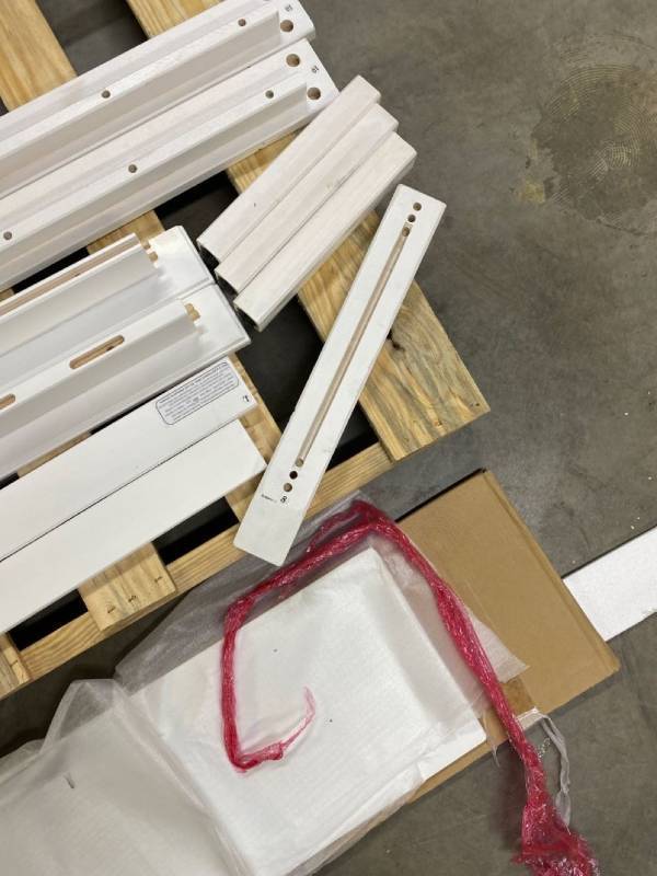 lot 2638 image: Woodgrain Bed Frame Replacement Parts