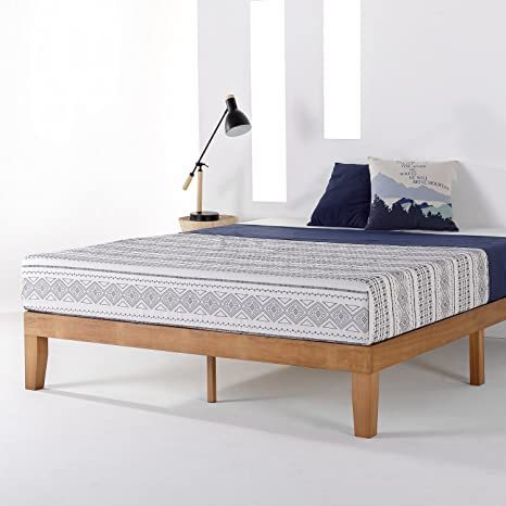 lot 3558 image: Classic Framed Wood Platform Bed Frame