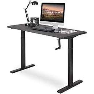 lot 3441 image: Devaise Steel Adjustable Height Desk