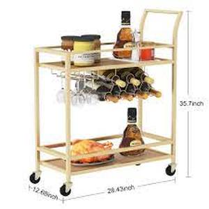 lot 3988 image: JBBDN Rolling Bar Cart