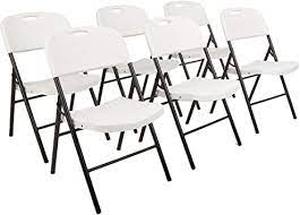 lot 4082 image: Foldable Plastic Chairs