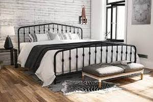 lot 4154 image: Novogratz Bushwick Metal Bed
