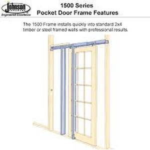 lot 4163 image: Johnson Harware Pocket Door Frame