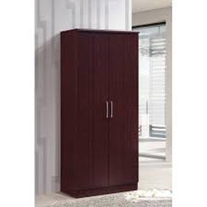 lot 4172 image: French Door Wardrobe w 2 Shelves