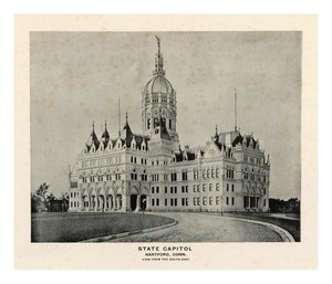 lot 3139 image: State Capitol, Hartford, Connecticut, c.1893