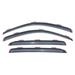 lot 3155 image: Lund 2017-21 Ford F-250 Super Duty Crewcab Ventvisor Elite Window Deflectors - Smoke (4 Pc.)