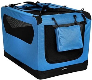 lot 3167 image: Amazon Basics Folding Portable Soft Pet Dog Crate Carrier Kennel