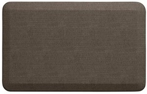 lot 5677 image: NewLife by GelPro Anti-Fatigue Designer Comfort Kitchen Floor Mat, 20x32, Grasscloth Pecan Stain Resistant Surface with 34�� Thick Ergo-foam Core for Health and Wellness