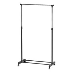 lot 5693 image: IRIS Garment Rack Adjustable Single Rod Black