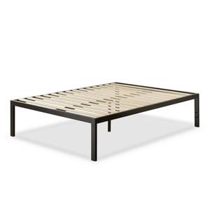lot 5715 image: Zinus Lorrick Black Metal King Platform Bed Frame