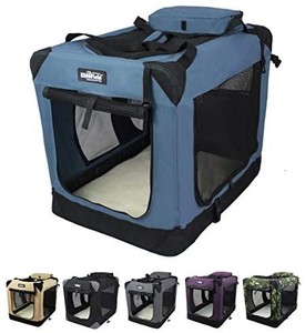 lot 5725 image: EliteField 3-Door Folding Soft Dog Crate (2 Year Warranty), Indoor & Outdoor Pet Home, Multiple Sizes and Colors Available