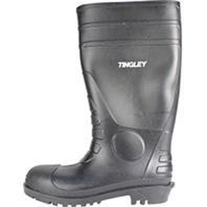 lot 5735 image: Tingley 31151.09 Black PVC Work Boot, Size 9 - Quantity 1