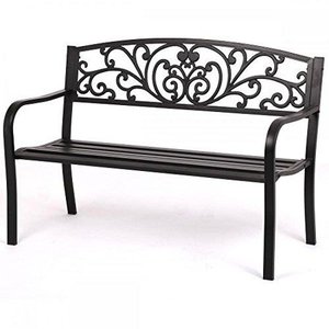 lot 5747 image: patio park garden bench porch path chair outdoor deck steel frame new
