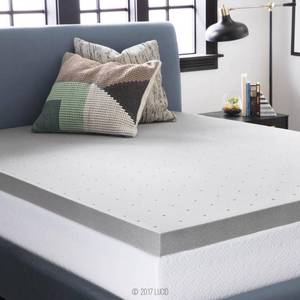 lot 1369 image: Lucid 3 Bamboo Charcoal Memory Foam Mattress Topper