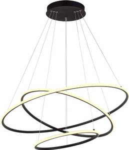lot 1378 image: Royal Pearl Modern 3-Rings LED Chandelier Dimmable Contemporary LED Pendant Ligh...