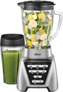 lot 1393 image: Oster - Pro� 1200 Plus Blend-N-Go� Smoothie Cup - Brushed Nickel