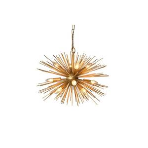 lot 1413 image: 12 Light Chandelier in Gold finish