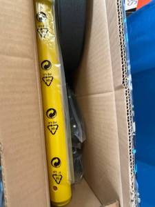 lot 1418 image: Franklin Sports Youth Football Goal Post Set
