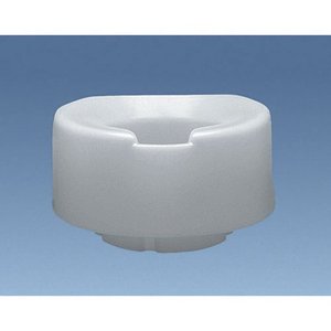 lot 1436 image: Contoured elevated toilet seat, elongated wbolt-down bracket, 6