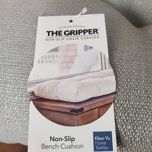 lot 1439 image: THE GRIPPER NON SLIP BENCH CUSHION GREY