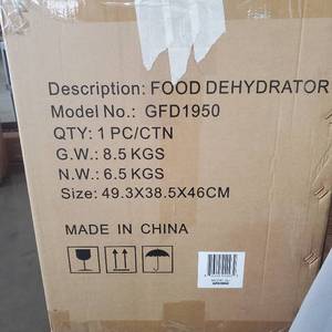lot 1441 image: Gourmia GFD1950 Dehydrator