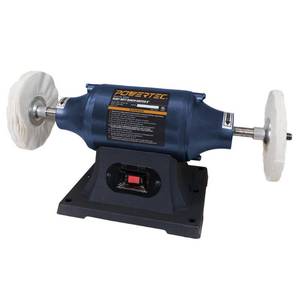 lot 1442 image: POWERTEC BF600 Heavy Duty Bench Buffer, 6-Inch