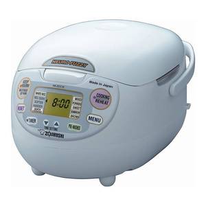 lot 1449 image: Zojirushi - Neuro Fuzzy Rice Cooker and Warmer - White