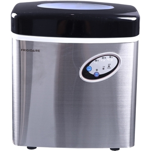 lot 1472 image: Frigidaire - 16.7 48.5-Lb. Freestanding Icemaker - Stainless steel