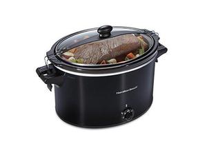 lot 1487 image: Crock Pot Slow Cooker Large Lid Lock Dishwasher Safe Kitchen Home Cooking 10 Qt
