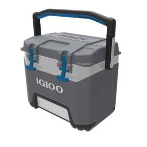 lot 1493 image: IGLOO 00049782 Beverage Cooler,25 qt. Cap.,Gray