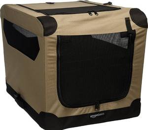 lot 2021 image: Amazonbasics Portable Folding Soft Dog Travel Crate Kennel, Small