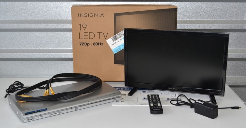 lot 1003 image: TV and DVD Player