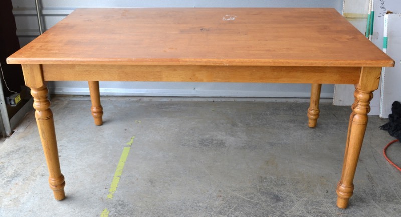 lot 1086 image: Wooden Kitchen Table