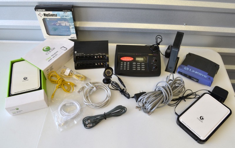 lot 1106 image: Modems and Ethernet Cables