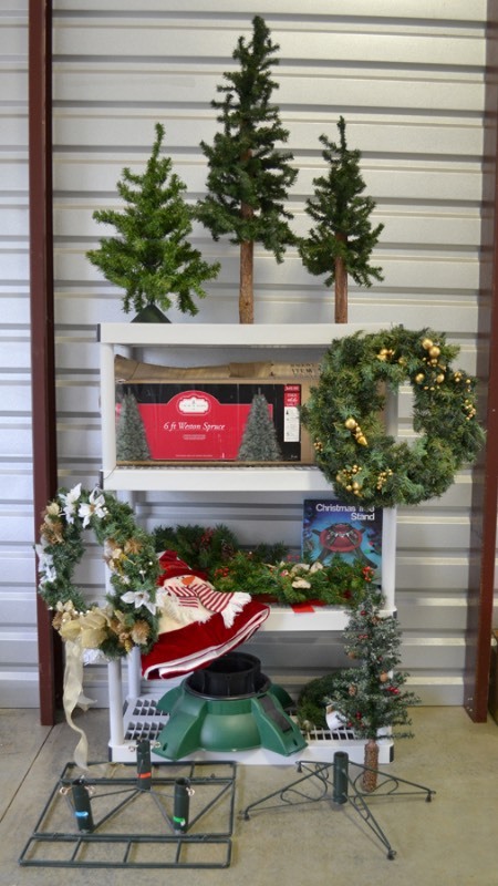 lot 1114 image: Christmas Trees, Wreaths and Stands