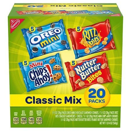 lot 40072 image: Nabisco Variety Classic Mix Snacks Variety Pack, 20 Count