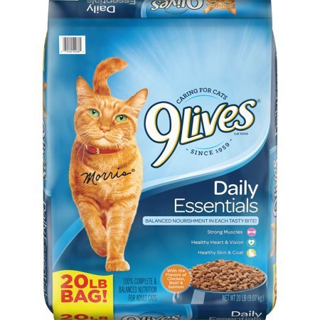 lot 40166 image: 9Lives Daily Essentials Dry Cat Food, 20-Pound Bag