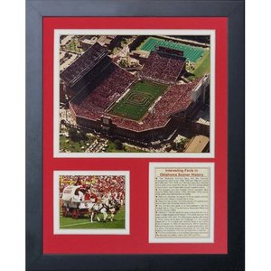 lot 3024 image: Legends Never Die Oklahoma Sooners Memorial Stadium Framed Memorabilia
