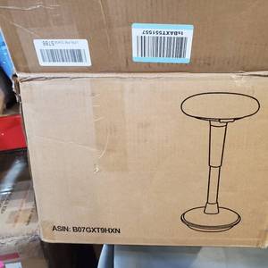 lot 3046 image: MODERN GREY BAR STOOL ASIN B07GXT9HXN
