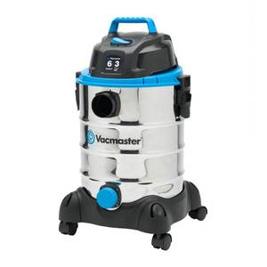 lot 3051 image: Vacmaster 6 Gallon, 3 Peak HP, Stainless Steel WetDry Vacuum, VQ607SFD