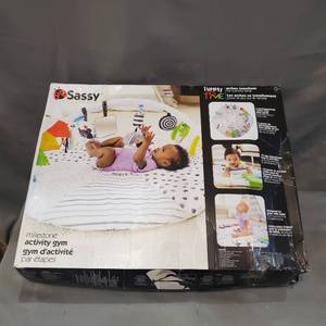 lot 3064 image: Sassy 80910ca - Tummy Time Milestone Activity Playmat