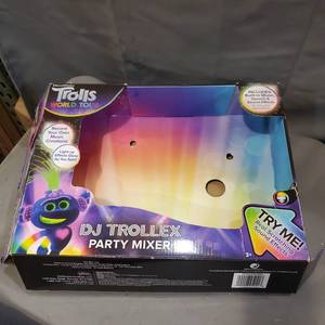lot 3120 image: Trolls World Tour Dj Trollex Party Mixer Turntable Toy For Kids Toddler...