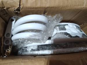 lot 2296 image: White Plant Racks