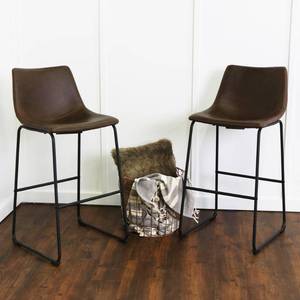 lot 3153 image: Worthington Set of 2 Bar Stools by Bellamy Studios