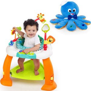 lot 3215 image: Bright Starts Bounce Bounce Baby with BONUS Octoplush Toy