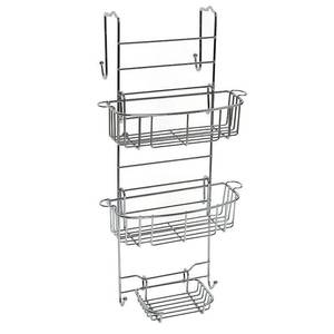 lot 3232 image: Zenna Home Over the Shower Door Caddy, Chrome