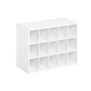 lot 3252 image: ClosetMaid White 15 Cube Storage Stacker Organizer 898300