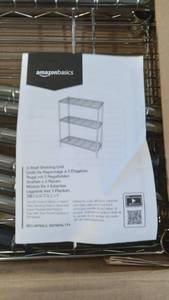 lot 3258 image: Amazon Basics Shelving Unit